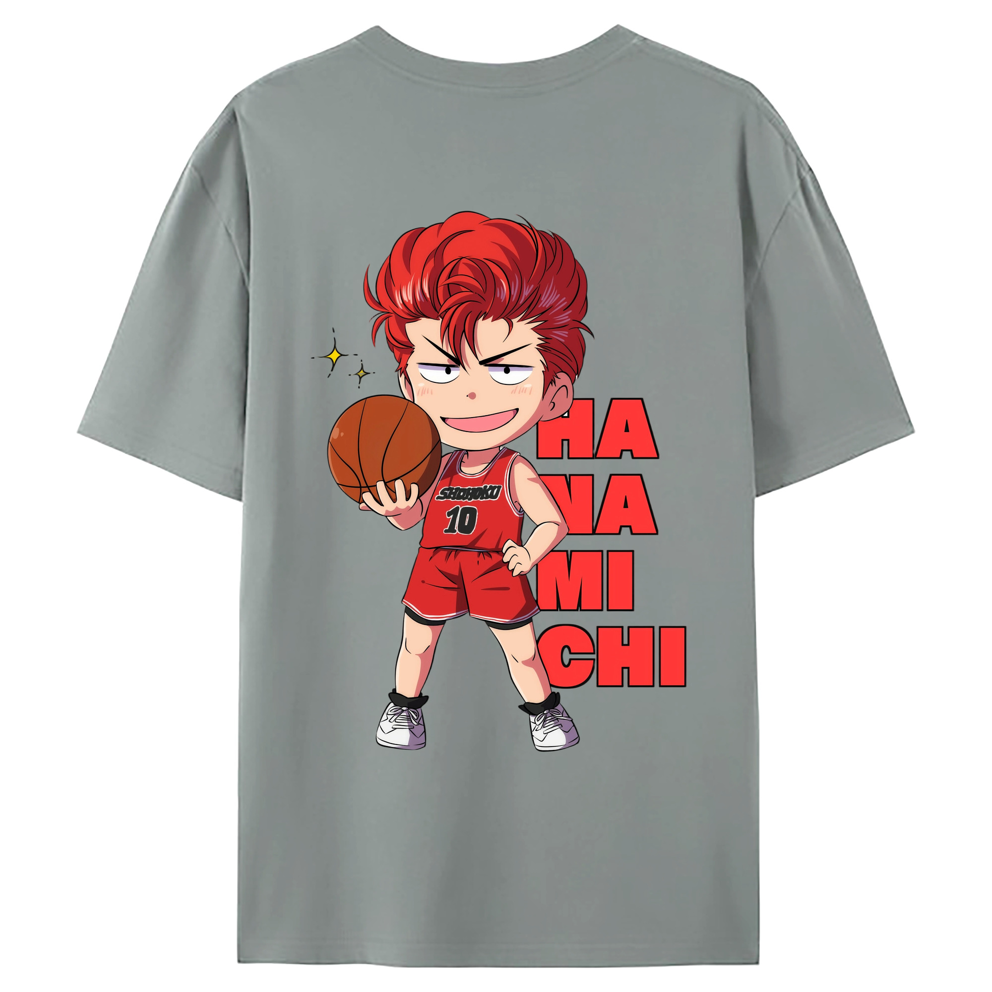 （画像用） SLAM DUNK／スラムダンク 綿100％ メンズ半袖Tシャツ（バックプリント） 通気性
